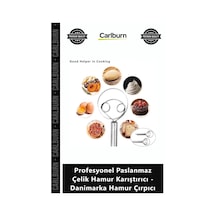 Özel Üretim Ekmek Pizza Şef Profesyonel Paslanmaz Çelik Hamur Karıştırıcı Danimarka Hamur Çırpıcı