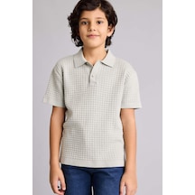 Defacto Regular Fıt Polo Yaka Pamuklu Kazak Erkek Çocuk G6604a826spgn1195 Yeşil-gn1195