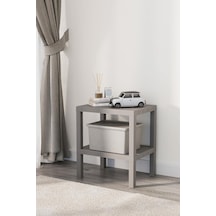 Mithra Life 2 Katlı Plastik Gri Banyo Mutfak Rafı Mıt1056 50 x 22