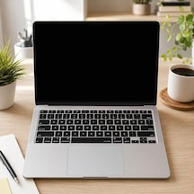 Türkçe Q Klavye Koruyucu Macbook Air 13 A2179 A2337 M1 Uyumlu Us Ansı Düz Enter Ultra İnce Silikon Keyboard Cover Siyah