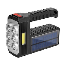 W5116-1 Güneş Enerjili El Feneri Taşınabilir 6-Lambalı