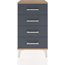 Arges Komodin 4 Çekmeceli 44x30x80 Çam-antrasit Atlas Çam