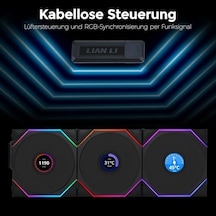 Li Unı Fan Reverse Tl Wıreless Lcd 3x120mm Siyah Kasa Fanı G99.12rtllcd1w3b.00
