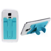 Microcase Touch U Telefon Tablet Silikon Stand Kart Koyma Turkuaz