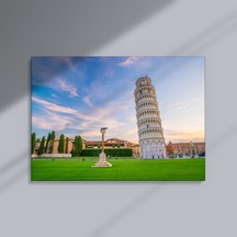 Eğik Güzellik: Pisa Kulesi Kanvas Tablo - 35 X 50
