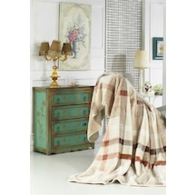 Mink Lacasa Lüks Vizon Battal Boy 1084 Kahve Battaniye 200 x 240