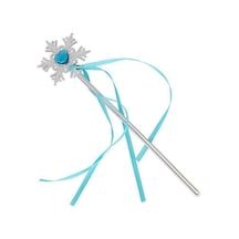 Kar - 45 - Taneli Mavi Taşlı Saten Kurdeleli Karlar Ülkesi Elsa Asası Sopası - Dpmıx-hb - 34 Cm