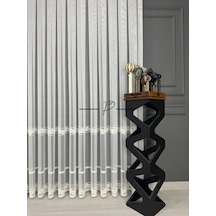 Tül Perde Etek 3 Hiza Hürrem Desen Etek İşleme Ekru