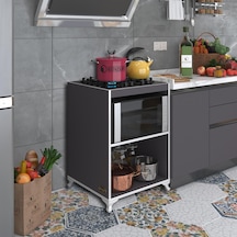 Kenzlife ocak dolabı figen gri 85*60*57 mutfak modül mini fırın  ankastre ocak için