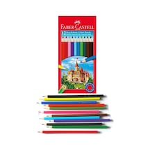 Öğrenci Boyama Seti 4 Lü Faber 12 Renk Sulu Boya Kuru Boya Pastel Boya Keçeli Kalem 12 Li Boya Set Faber Castell Okul Sınıf
