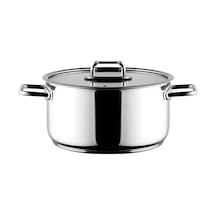 Aryıldız Colombus Metal Kulp Cam Kapak Derin Tencere - 28 Cm