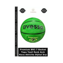 Premium Brc-7 Basket Topu Yeşil Renk Açık Hava Aktivite Dijital Dışı