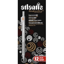 Scrikss Atlantis Versatil 0.5 Mm Gümüş Renk 12 Li Çok Renkli