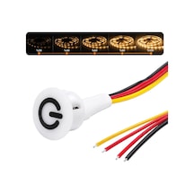 Powermaster Pm-30798 12v Dc 16mm Gömme Dokunmatik Led Dimmer Kontrolcüsü Switch Buton Beyaz