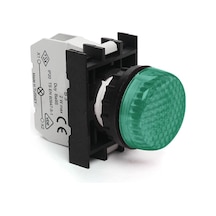Emas B090XY B Serisi Plastik LED'li 12-30V AC/DC Yeşil 22 mm Sinyal