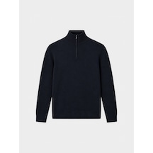 Xint Lacivert Pamuk Dokulu Regular Fit Kazak 801866