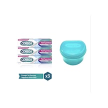 Corega Süper Protez Yapıştırıcı Tat İçermez 3 x 40 G + Protez Kabı