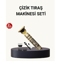 Ers Profesyonel Çizik Tıraş Makinesi T Çelik Bıçaklı, 120 Dakika Şarjlı Kullanım, 3 Başlıklı