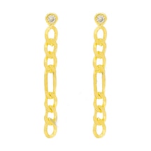 Figaro Zincir Küpe 717092 Gold Gümüş
