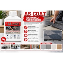 As-coat Karo Halı Yapıştırıcısı Net 1 Kg Zemin Ve Halı Kaplama Tutkalı