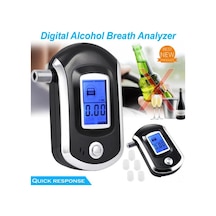 Dijital Lcd Alkolmetre Alkol Test Cihazı Alkol Testi Analizörü Algılama Cihazı Siyah
