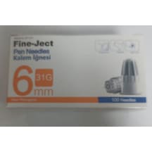 Fine Ject Kalem İğnesi 6mm 31g 100 Needles