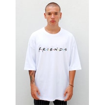 Tarzsokak Friends Oversize Tişört Beyaz