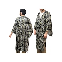 Lila Mare Özel Viskon Jarse Kimono Handmade Beachwear Kimono Standart Bedenlere 36-44 Arası Uygundur Renkli Renkli