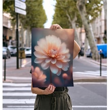 Çerçevesiz Poster, Dijital Baskı, Pembe Yıldız Çiçeği, Çiçekli, Modern , Soyut , Minimalist Poster