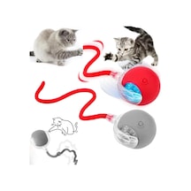 Kedi Oyuncağı Topu Kuyruklu Otomatik Yuvarlanan Top, Hareketli Kuyruk, Usb Şarjlı, Led Işıklı, 3 Oyun Modu, Evcil Hayvanlar İçin Eğlenceli Oyuncak Sku: Zeus8690010250407