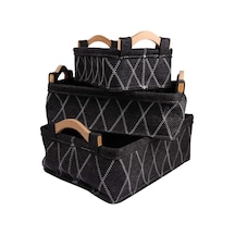 1 Set 3 Pcs Kozmetik Depolama Sepeti Raf Organizatörü B Makyaj Organizatör Sepetleri 2