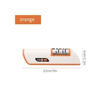 Chuangyinshop Turuncu 3 Hızlı Elektrikli Bıçak Bileme Makinesi Pilli Çelik Seramik