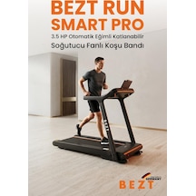 Run Smart Pro 3.5 Hp Otomatik Eğimli Katlanabilir Soğutucu Fanlı Koşu Bandı 160 Kg Kapasite / 120cm X 50 Cm Geniş