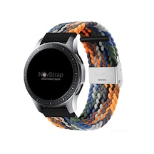 NovStrap Huawei Watch GT 2E ile Uyumlu Kordon Kayış (22mm) Flexible Elastik Örgü Kayış