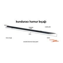 Kunduracı Hamur Bıçağı İnce Uzun Ayakkabıcı Tamir Bıçağı Falçata