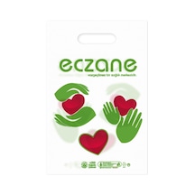 Elgeçme Eczane Poşeti No 0 20X30 Cm Tasarım 2 - 100 Adet