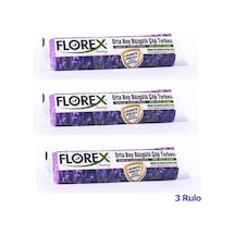 Florex 40 Litre Büzgülü Lavanta Kokulu Çöp Torbası Poşeti / 55 x 60 CM - 10 Adetlik 3 Rulo