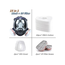 Trendooze Kimyasal Maske 6800 Toz Ve Gaz Geçirmez Maskesi