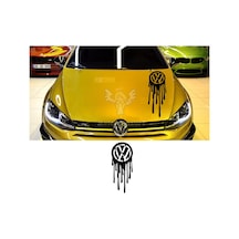 Vw - Volkswagen Logo Kan, Erime Araba Sticker