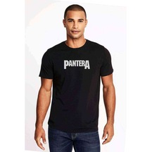 Pantera Logo Baskılı Siyah Erkek Tshirt (528595908)