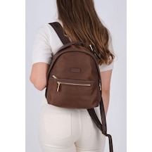 Silver Polo Sp1212 Kadın Sırt Çantası Saten Kahve-kahve