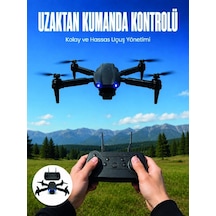 4k Hd Kameralı Katlanabilir Drone Sabit Yükseklik Destekli Uzaktan Kumandalı Drone