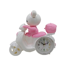 Hedyex Motorcycle Motor Model Alarmlı Masa Saati Pembe Mh3010p