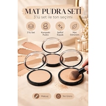 3 Lü Fit Me Mat Pudra Seti Çok Renkli