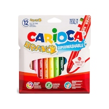 Carioca Bravo Süper Yıkana. Keçeli Kalem 12 Li