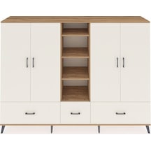 Hyperion Dolap 12 Raflı 3 Çekmeceli 4 Kapaklı 220x44x163 Çam-ayta Çam-aytaşı Hyperion Dolap 12 Raflı 3 Çekmeceli 4 Kapaklı 220x44x163 Çam-ayta Çam-aytaşı