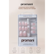 Airbrush Nails Ombre - Takma Tırnak Kiti Pembe