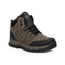 Xstep X6-27 Deri Trekking Kar Kış Outdoor Erkek Bot Vizon