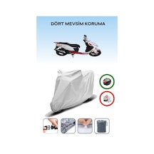 Gri Arka Çanta Uyumlu Arora Ar 150t-n2 Nostalji Uyumlu Motosiklet Brandası Motor Örtüsü