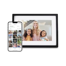 Skylight 10 Inc Dijital Resim Çerçevesi - Dokunmatik - Telefon Kontrollü, Siyah